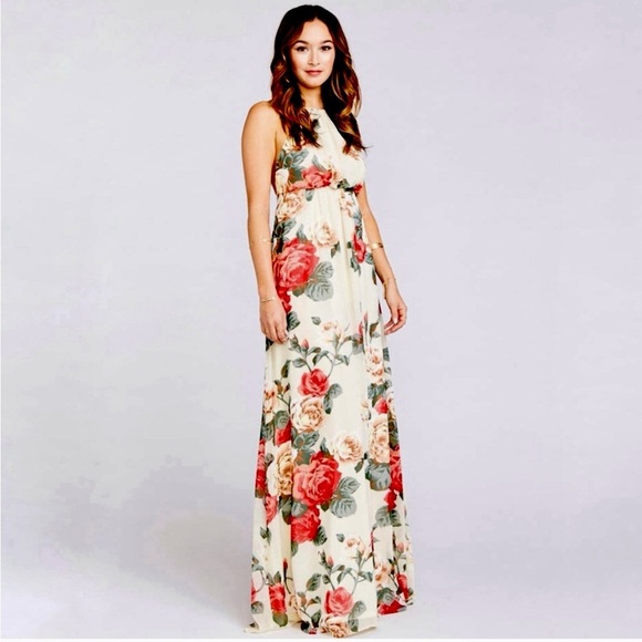 Show Me Your Mumu Amanda Floral Maxi Dress Size Large - Picture 1 of 9